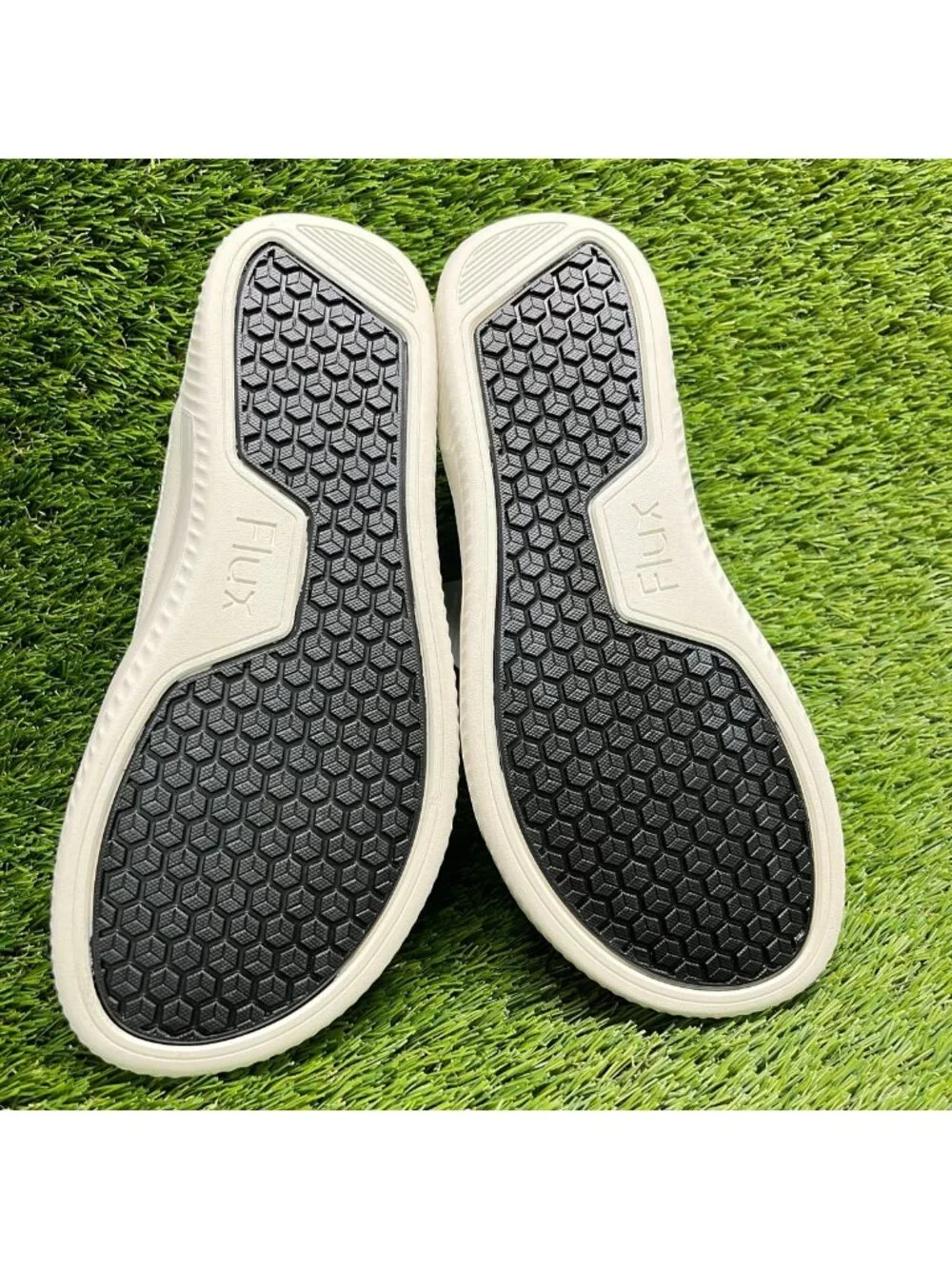 Flux Footwear Adapt Leather Trainer White Mens Size 8 Womens 9.5 Shoes Sneakers